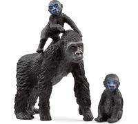 Set Famiglia Gorilla 42601 Con Madre Gorilla E Cuccioli Schleich 54010