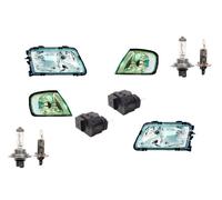 Set Fanali Adatto A per Audi A3 8L 96-00 + H7 H1 Sinistra Destra + Lwr