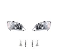 Set Fanali Alogeno Adatto A per Ford Focus li Re Con H7 H1 Da 03-2007