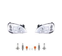 Set Fanali Alogeno Adatto A per Opel Corsa C 07/03-12/09 Lampadine li Re