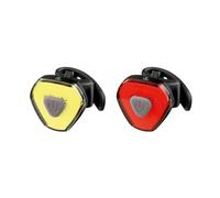 Set Fanali Bici Luci Led USB Type C Universale Manubrio Lampeggiante IPX4