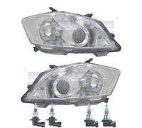 Set Fanali Cromo Incl. Premium Lampade per Toyota Auris _E15_ Con Lwr Motor