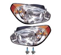 Set Fanali Giallo Indicatore Incl. Osram Lampade H4 per Hyundai Accent III Mc