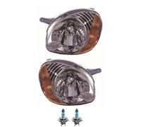 Set Fanali Giallo Indicatore Manuale Incl. Osram Lampade H4 per Hyundai Atos MX