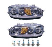 Set Fanali Grigio Incl. Osram Lampade H7 H3 Con Anabbagliante per Fiat Punto 1