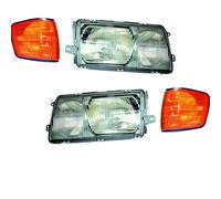 Set Fanali Indicatore Adatto A per Mercedes W126 H4 H3 Li Dx. Da 08/80-02/1991