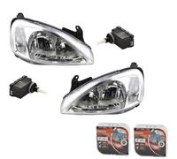 Set Fanali Osram Notte Breaker Laser Adatto A per Opel Corsa C Sistema Valeo