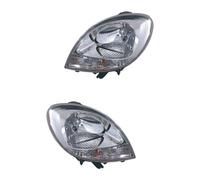 Set Fanali Sinistra Destra Alogena H4 Trasparente per Renault Kangoo Express