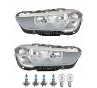 Set Fanali Sinistra Destra Incl. Osram Lampade H7 Con Lwr Motor per BMW X1