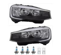 Set Fanali Sinistra Destra Incl. Osram Lampade H7 Con Lwr Motore per BMW X3 F25