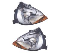 Set Fanali Sinistra Destra Indicatore Giallo H7 Con Abbagliante per Ford Ka RB_