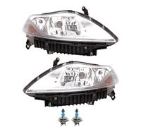 Set Fanali Trasparente Incl. Osram Lampade H4 Con Lwr Motore per Lancia Ypsilon