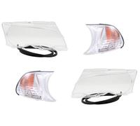 Set Fanali Vetro Principale Adatto A per BMW 3er E46 04/99-03/03 SX R Con