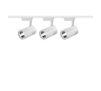 Set Faretto A Binario A LED COB Spot Di Illuminazione A Binario A LED For Decorazioni Domestiche Luci For Camera Da Letto Lampada A Binario Faretto A LED Facili Da Installare(3pcs White Body set,12W)