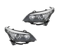 Set Fari Anteriori 12 V Bi-Xenon HELLA per BMW 5er PY21W H3 H8 D1S