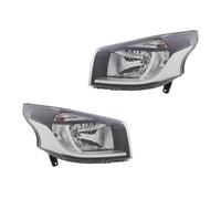 Set Fari Anteriori 12 V HELLA H4 FF Halogeno PY21W W21/5W per Renault