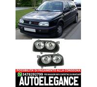 Set fari anteriori per VW GOLF 3 in vetro trasparente NERO H7 961062 DEPO