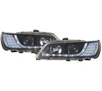 Set fari anteriori TUNING 306 93-04/97 neri luce diurna DRL LED DAYLINE