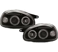 Set fari anteriori TUNING CORSA 1993-2000 neri ANGEL EYES