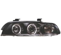 Set fari anteriori TUNING Serie5 E39 1995-2000 neri H1+H1 ANGEL EYES