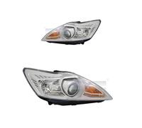 Set Fari Anteriori TYC per Ford Focus II DA HCP DP 1.6 2.5 ST Bj 02/2008-09/2013