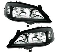 Set fari DEPO per OPEL ASTRA G 98-05 in vetro trasparente nero