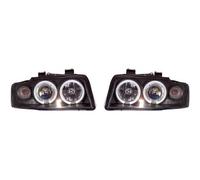 Set fari di design A4, ANGEL EYES 00-04 nero trasparente