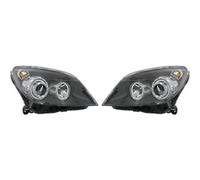 Set fari di design ASTRA, ANGEL EYES 04-10 VETRO TRASPARENTE NERO