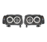 Set fari di design POLO, ANGEL EYES 99-01 VETRO TRASPARENTE/INDICATORE NERO