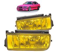 Set Fari Nebbia Gialli Vetro Fumè Pass. BMW E36 91-99 Plug & Play
