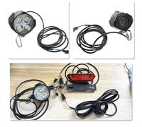 Set faro e fanale posteriore per bicicletta elettrica con Per clacson e luce fre