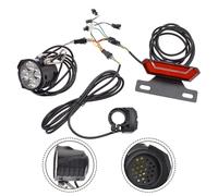 Set faro e fanale posteriore per bicicletta elettrica con Per clacson e luce fre