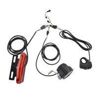 Set faro e fanale posteriore per bicicletta,Set faro e fanale posteriore per bicicletta 24-48V Indicatori di direzione Ebike Luce anteriore e posteriore Kit clacson per bici elettrica con interruttore