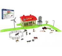 Set fattoria domestica con animali e trattore