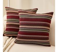 Set federe in stile bohémien, copricuscini 17.7X17.7"/45X45Cm, federe decorative per casa , copricuscino con schienale in tessuto jacquard per , camera da letto, mobili, ufficio