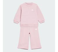 Adidas Originals Loose Crew Top Wide Leg Pants Set Rosa 6-9 Months Bambini
