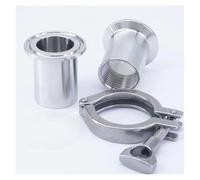 Set Female Ferrule Fitting+Clamp+Gasket 1/2" NPT Female x1.5" Tri Clamp 304 Stainless Fitting YZWRWRMKTB
