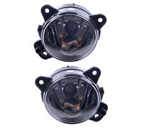 Set Fari Nebbia Trasparenti HB4 Neri Compatibili Con VW Polo 9N3 2004-