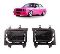 Set Fendinebbia Klarglas Smoke Con Lampadine H3 Plug & Play Per BMW E30 Facelift