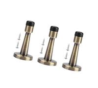Set fermaporta 3 pezzi costruzione in lega di zinco lunghezza 8 cm top in gomma