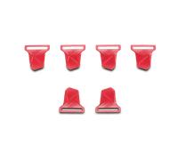 Set Fibbie a Scatto Ginocchiere Alpinestars Bionic 10 e 7 Rosso Rosso