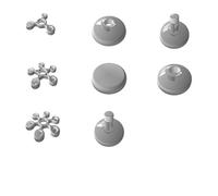 Set Fidget Spinner Gioco Stampato 3D Richiede Cuscinetto 608Z Dadi M8 13mm