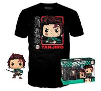 Set Figura Pop & Tee Demon Slayer Kitmesu No Yaiba Tanjiro Funko taglia L