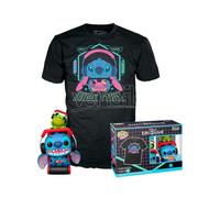 Set Figura Pop & Tee Disney Stitch Gamer Stitch Con Frog Funko Taglia L
