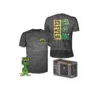 Set Figura Pop & Tee Jurassic Park Velociraptor Esclusiva taglia L Funko