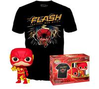 (TG. One Size) Funko POP & Tee: DC - The Flash - Medium - DC Comics - T-Shirt,