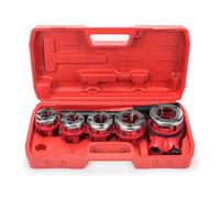 Set filettatrice filiera per tubi idraulici 5pz filiere tubo idraulico prolunga