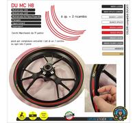 Set Filetti Adesivi cerchi 17 pollici compatibili Marchesini Ducati