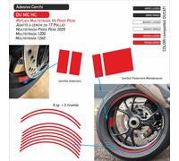 Set Filetti Fascia Adesivi cerchi 17 Replica Ducati Multistrada V4 Pikes peak