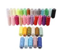 Set fili di seta ricamo e cucito 36 colori vivaci in scatola organizer